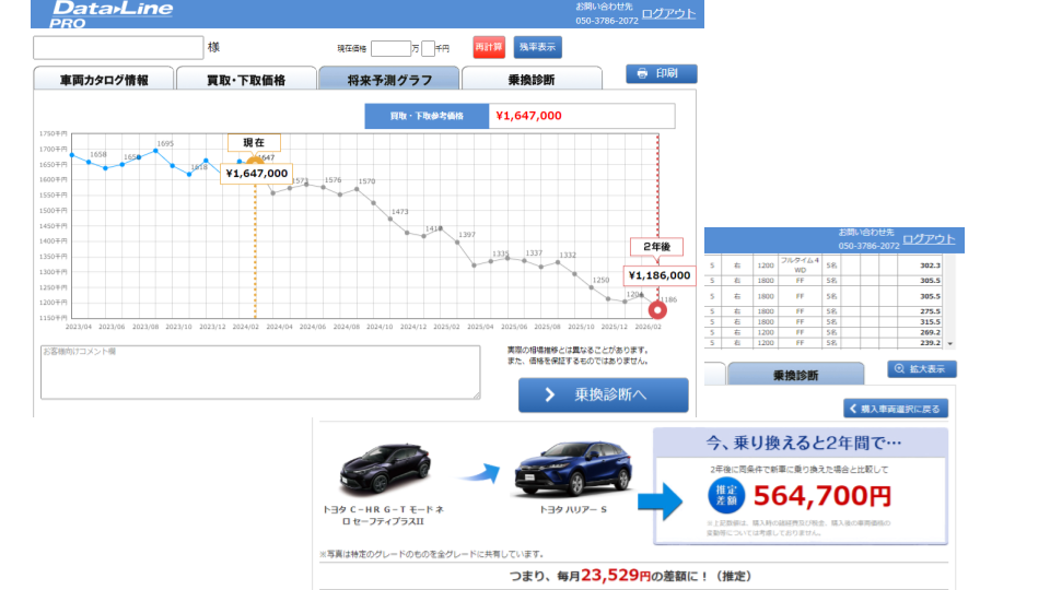 商談ツールの画面